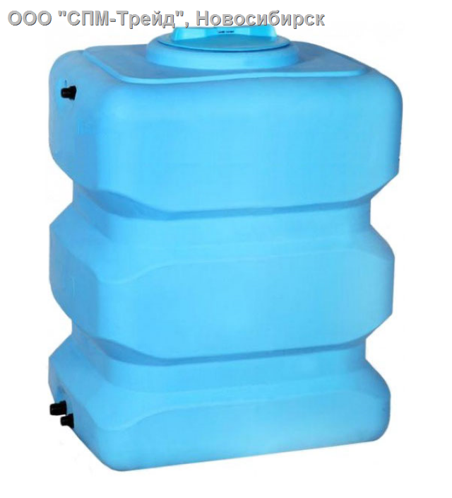 Бак пластиковый для воды прямоугольной формы ATР 500 литров (синий) 
